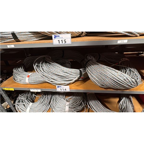 3 BUNDLES OF HIGH STRENGTH MARINE ROPE APPROX 450FT EACH