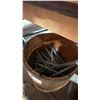 Image 2 : SMALL WOODEN BARREL OF GALVANIZED DECK SPIKES