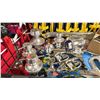 Image 2 : SHELF OF ASSORTED ROPE TIE DOWNS, CLEATS, STEPS, GRAB HANDLE, ASSORTED CAPS & MARINE HARDWARE