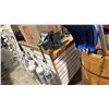 Image 4 : WOODEN WORKBENCH WITH RETAIL HOOK SLOTS APPROX 26 X 92 X 34" WITH OLYMPIC INSTRUMENTS AND 2 RIDGID