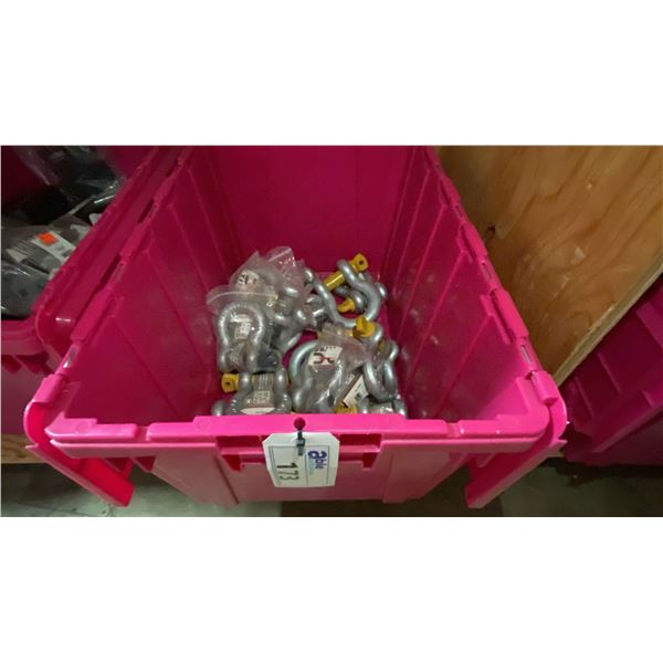 BIN OF TITAN 3/4 & 7/8 GALVANIZED SCREW PIN ANCHORS *BIN NOT INCLUDED*
