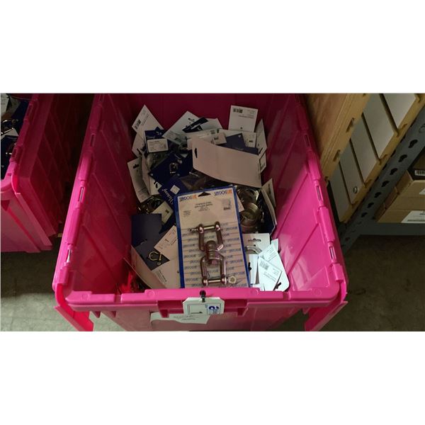 BIN OF ASSORTED VICTORY AND BARTON MARINE SHACKLES *BIN NOT INCLUDED*