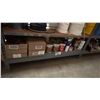 Image 1 : SHELF OF ASSORTED MARINE PAINTS, LUBRICANTS, TEAK OIL, SPONGE BRUSHES, EPOXY PRIMER, VARNISH & MORE