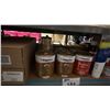 Image 3 : SHELF OF ASSORTED MARINE PAINTS, LUBRICANTS, TEAK OIL, SPONGE BRUSHES, EPOXY PRIMER, VARNISH & MORE