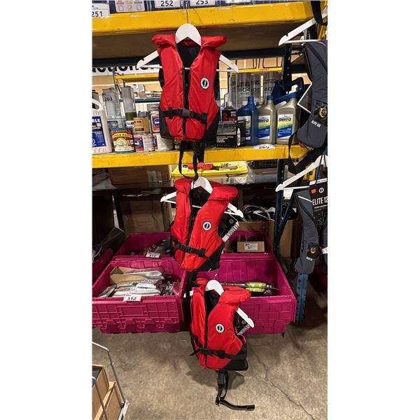 3 MUSTANG SURVIVAL CLASSICS YOUTH FOAM VESTS