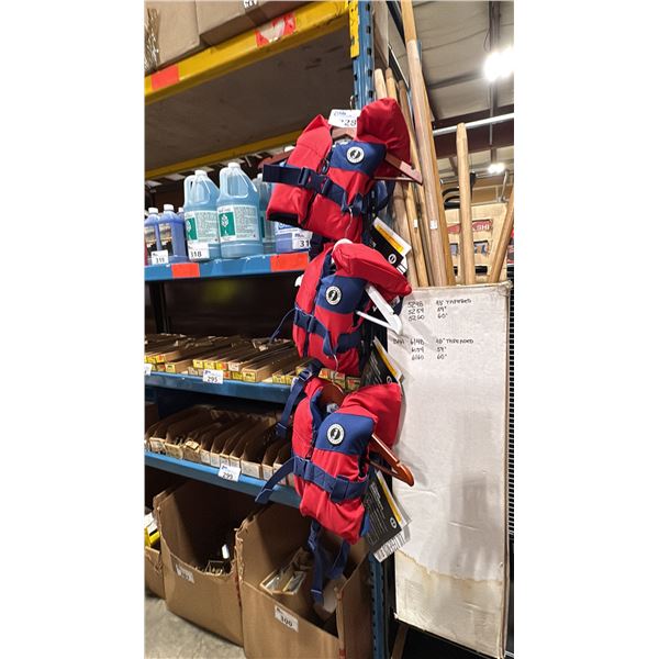 3 MUSTANG SURVIVAL LIL LEGENDS INFANT FOAM VESTS