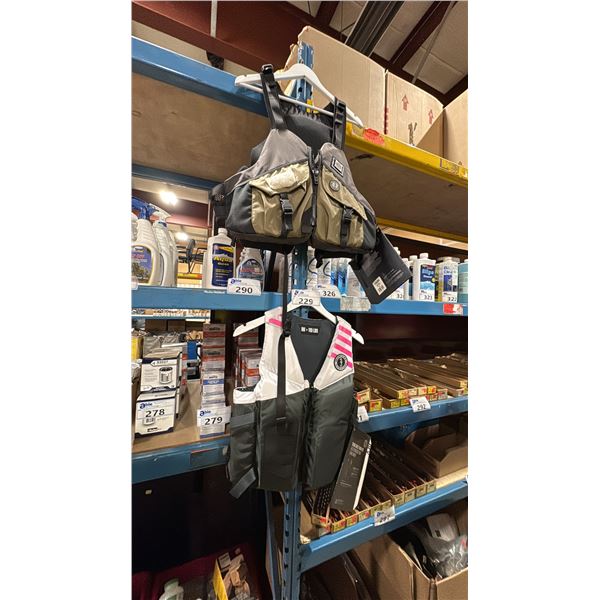 MUSTANG SURVIVAL WHITE/GREY/PINK YOUNG ADULT FOAM LIFE JACKET & MUSTANG SURVIVAL GREY XL SPORTSMANS
