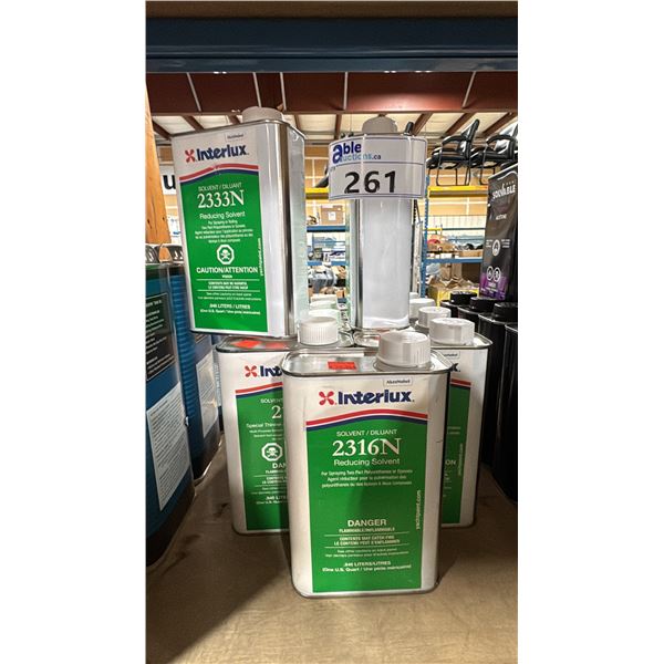 11- 946ML CANS OF ASSORTED INTERLUX SOLVENTS