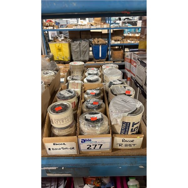 ASSORTED PARKER RACOR MARINE FUEL FILTERS/WATER SEPARATORS