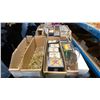 Image 2 : BOX OF ASSORTED BRASS SCREWS, FUSES & MARINE HARDWARE
