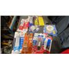 Image 2 : BIN OF ASSORTED MARINE ADHESIVE SEALANTS, MARINE TAPE, FIBERGLASS SEAL, GORILLA GLUE EPOXY, PERMA