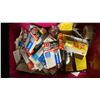 Image 4 : BIN OF ASSORTED MARINE ADHESIVE SEALANTS, MARINE TAPE, FIBERGLASS SEAL, GORILLA GLUE EPOXY, PERMA