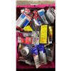 Image 5 : BIN OF ASSORTED MARINE ADHESIVE SEALANTS, MARINE TAPE, FIBERGLASS SEAL, GORILLA GLUE EPOXY, PERMA