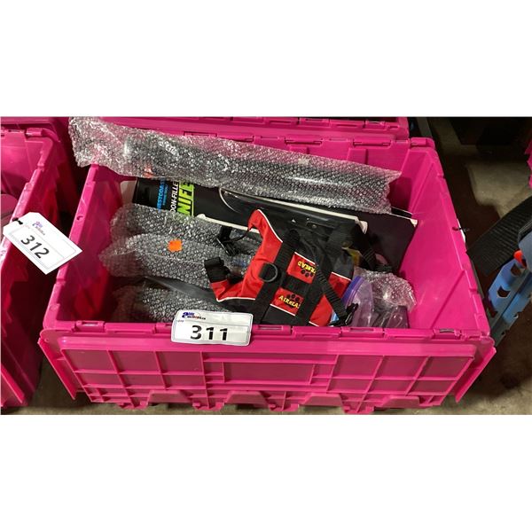 BIN OF FISH BONKERS, SPOON FILET KNIVES, GEAR HAMMOCKS, FISHING TRAP WEIGHTS, XS DOG LIFE JACKET