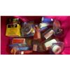 Image 3 : BIN OF FROG TAPE PAINTERS TAPE, ASSORTED RUBBAWELD MARINE TAPES, GIT-ROT EPOXY FOR DRY ROT &
