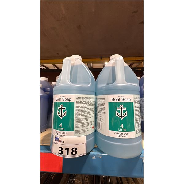 10- 4L JUGS OF HYSEAS BOAT SOAP