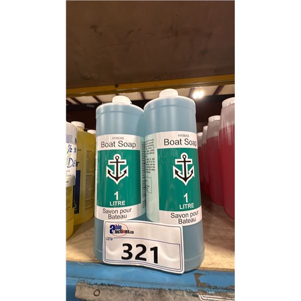 12- 1L BOTTLES OF HYSEAS BOAT SOAP