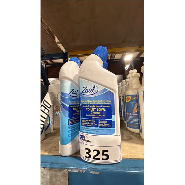 11- 709ML BOTTLES OF ZAAL SEPTIC FRIENDLY TOILET BOWL CLEANER