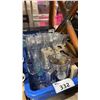 Image 3 : SMALL ELECTRIC LANTERN, CANDLE LANTERN, ASSORTED PLASTIC MARINE GLASSWARE, MARINE MOTIF DINNERWARE