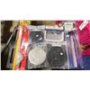 Image 2 : BIN OF ASSORTED MARINE SCREW OUT DECK PLATES, DECK DRAIN PLATES, STORAGE HOLDERS, FUEL SENDER