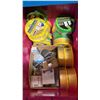 Image 4 : BIN OF MARINE DECK BRUSHES, WATER BLADE ADAPTER, FROG TAPE, BOAT HOOKS, PERKO STARBOARD SIDELIGHT,