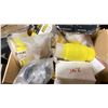 Image 2 : BIN OF ASSORTED MARINE PRODUCTS- BOAT INLETS, LIGHTBULBS, HOSE STRAPS, 30A SPSC