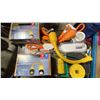 Image 3 : BIN OF ASSORTED MARINE PRODUCTS- BOAT INLETS, LIGHTBULBS, HOSE STRAPS, 30A SPSC