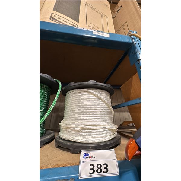 SPOOL OF 3/8" WHITE MARINE ROPE