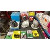 Image 2 : BIN OF ASSORTED MARINE ITEMS- FLOSCAN GPH METER, BATTERY SWITCHES, PERKO LIGHTS, TOGGLE SWITCHES &