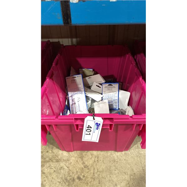 BIN OF ASSORTED MARINE PARTS & HARDWARE *BIN NOT INCLUDED*