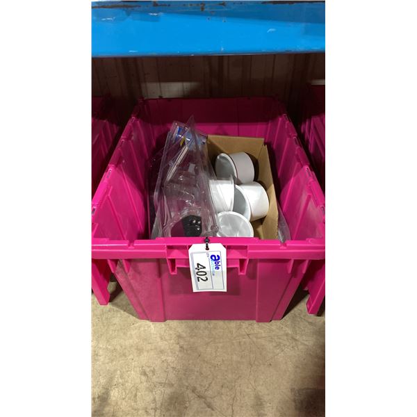 BIN OF ASSORTED MARINE PARTS & HARDWARE *BIN NOT INCLUDED*