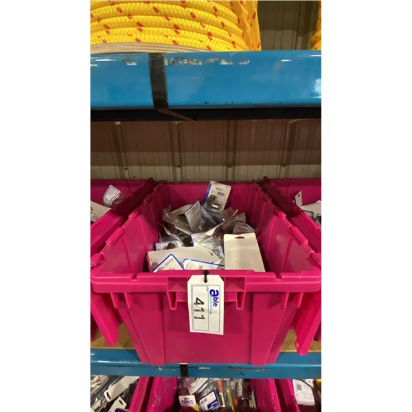 BIN OF ASSORTED MARINE HARDWARE *BIN NOT INCLUDED*