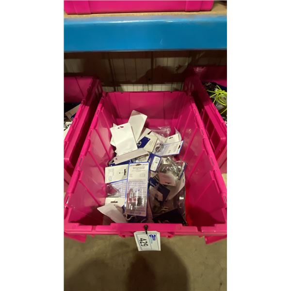 BIN OF ASSORTED MARINE PARTS & HARDWARE *BIN NOT INCLUDED*