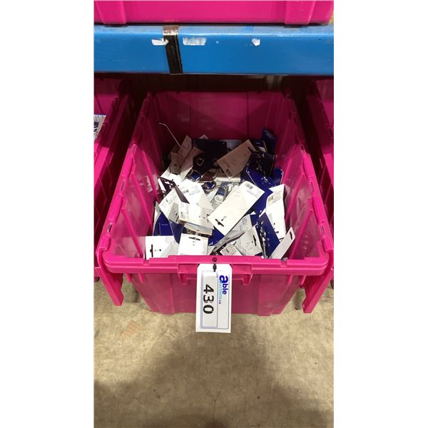 BIN OF ASSORTED MARINE PARTS & HARDWARE *BIN NOT INCLUDED*