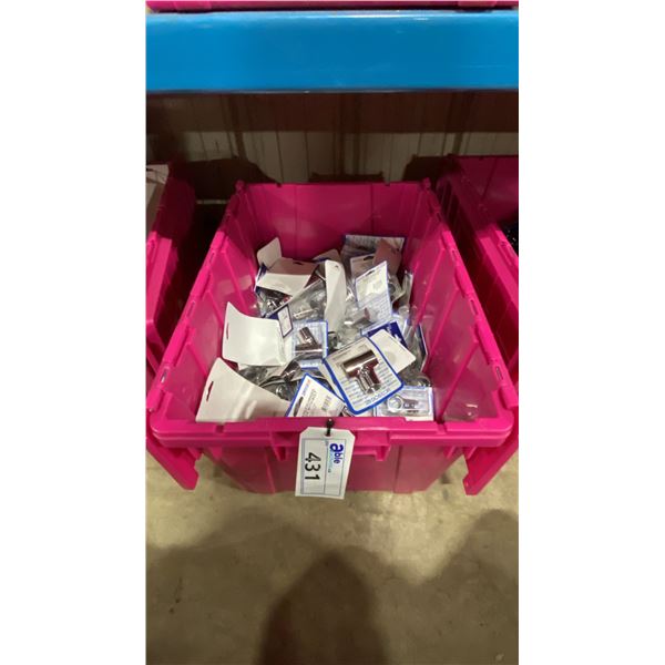 BIN OF ASSORTED MARINE PARTS & HARDWARE *BIN NOT INCLUDED*