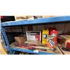 Image 1 : SCEPTER PLASTIC PORTABLE MARINE FUEL TANK, 2 LARGE JERRY CANS, GREASE GUN & ASSORTED TOOLS