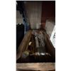 Image 3 : SCEPTER PLASTIC PORTABLE MARINE FUEL TANK, 2 LARGE JERRY CANS, GREASE GUN & ASSORTED TOOLS