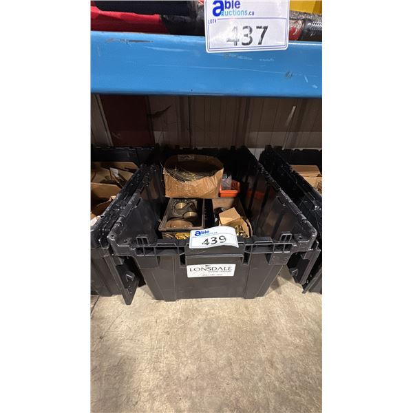 BIN OF ASSORTED MARINE HARDWARE *BIN NOT INCLUDED*
