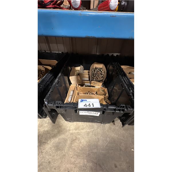 BIN OF ASSORTED MARINE HARDWARE *BIN NOT INCLUDED*