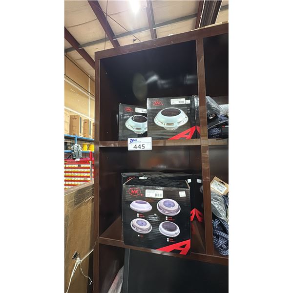 3 VICTORY #AA13027 8.5" S.S.SOLAR POWERED VENTILATORS WITH RECHARGEABLE BATTERIES & 2