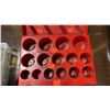 Image 12 : 14 PLASTIC PARTS ORGANIZERS WITH ASSORTED MARINE HARDWARE & METAL BOX OF O-RINGS