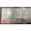 Image 3 : 14 PLASTIC PARTS ORGANIZERS WITH ASSORTED MARINE HARDWARE & METAL BOX OF O-RINGS