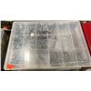 Image 6 : 14 PLASTIC PARTS ORGANIZERS WITH ASSORTED MARINE HARDWARE & METAL BOX OF O-RINGS