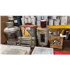 Image 1 : VINTAGE MARINE COLLECTABLE ITEMS- LANTERNS, PORTHOLES, FIRE PUMP CANISTER & CLEATS