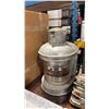 Image 2 : VINTAGE MARINE COLLECTABLE ITEMS- LANTERNS, PORTHOLES, FIRE PUMP CANISTER & CLEATS