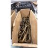 Image 4 : CONTENTS OF SHOWCASE-ASSORTED MARINE CLEATS, TURNBUCKLES, LOCKS, FISH HOOK SHACKLES HOOKS & HARDWARE