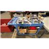 Image 1 : CONTENTS CART- MARINE LUBE GUN, C02 ALARM, BLACKOUT CURTAINS, 1" RATCHET TIE DOWN STRAPS, MOSQUITO