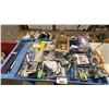 Image 2 : CONTENTS CART- MARINE LUBE GUN, C02 ALARM, BLACKOUT CURTAINS, 1" RATCHET TIE DOWN STRAPS, MOSQUITO