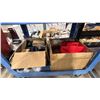 Image 3 : CONTENTS CART- MARINE LUBE GUN, C02 ALARM, BLACKOUT CURTAINS, 1" RATCHET TIE DOWN STRAPS, MOSQUITO