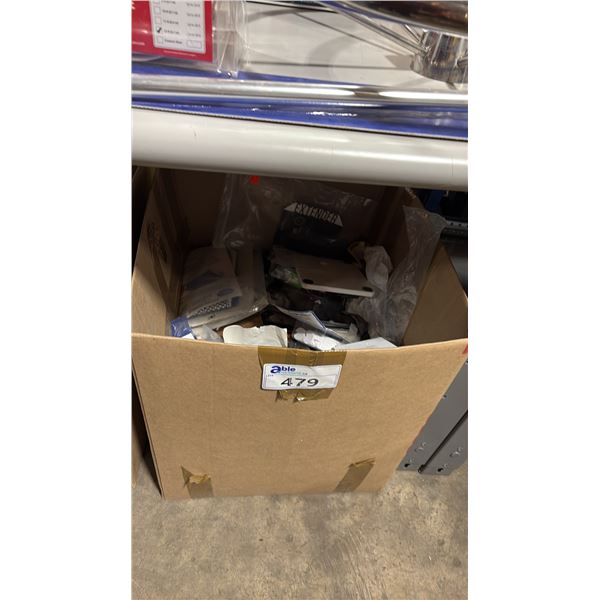 BOX OF ASSORTED MARINE PARTS & HARDWARE